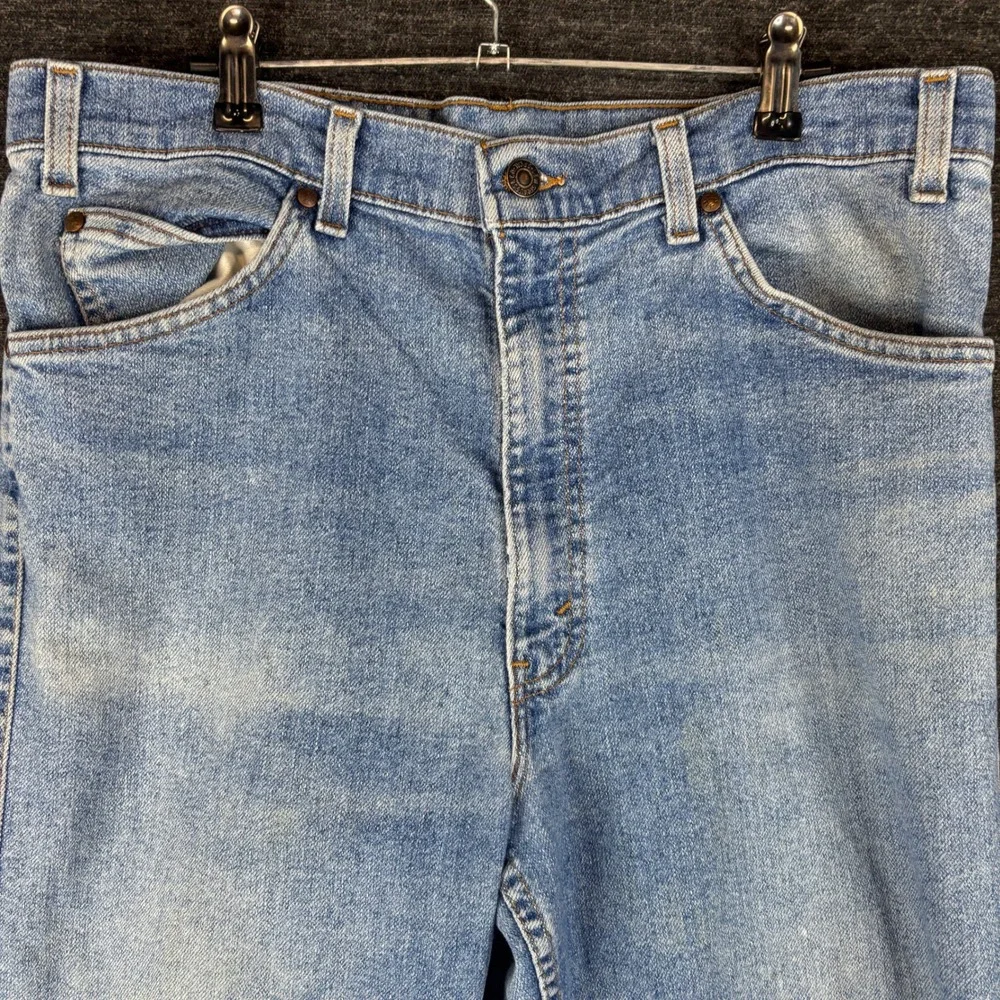 Vintage Levis Flex Jeans Mens 34x30 Light Wash Straight Leg Made in USA Casual